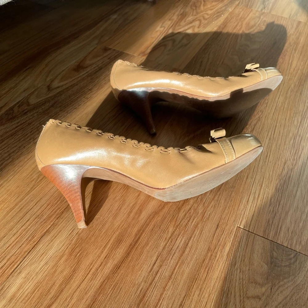 Vintage Tory Burch Heels ~  Host Pick ♥️ Excellent Condition! Size 8.5 - Picture 4 of 9